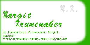 margit krumenaker business card